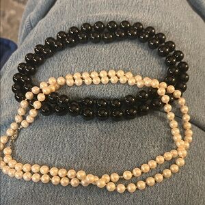 Beautiful Black and Pearl Necklaces